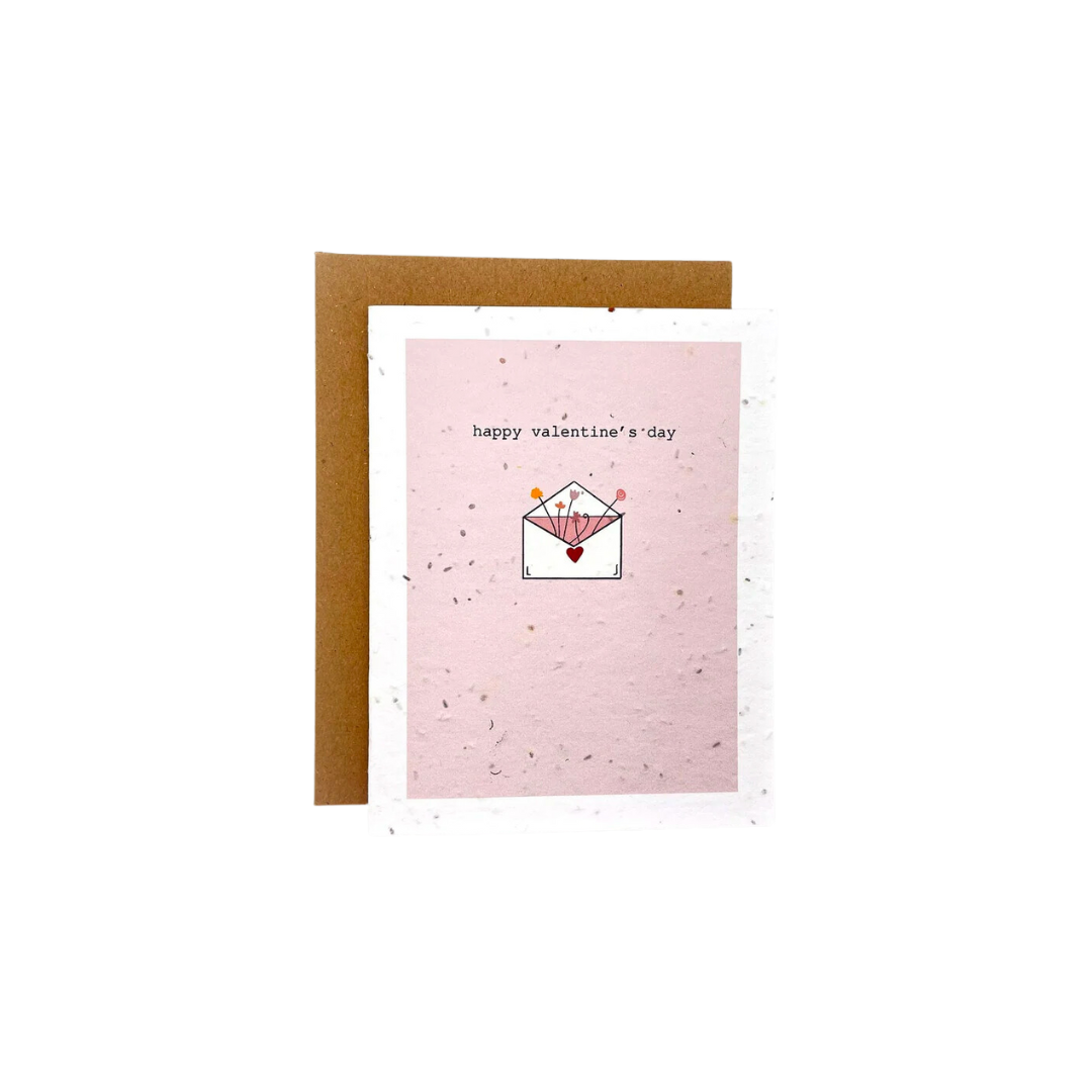 Happy Valentine's Day Seed Paper Card