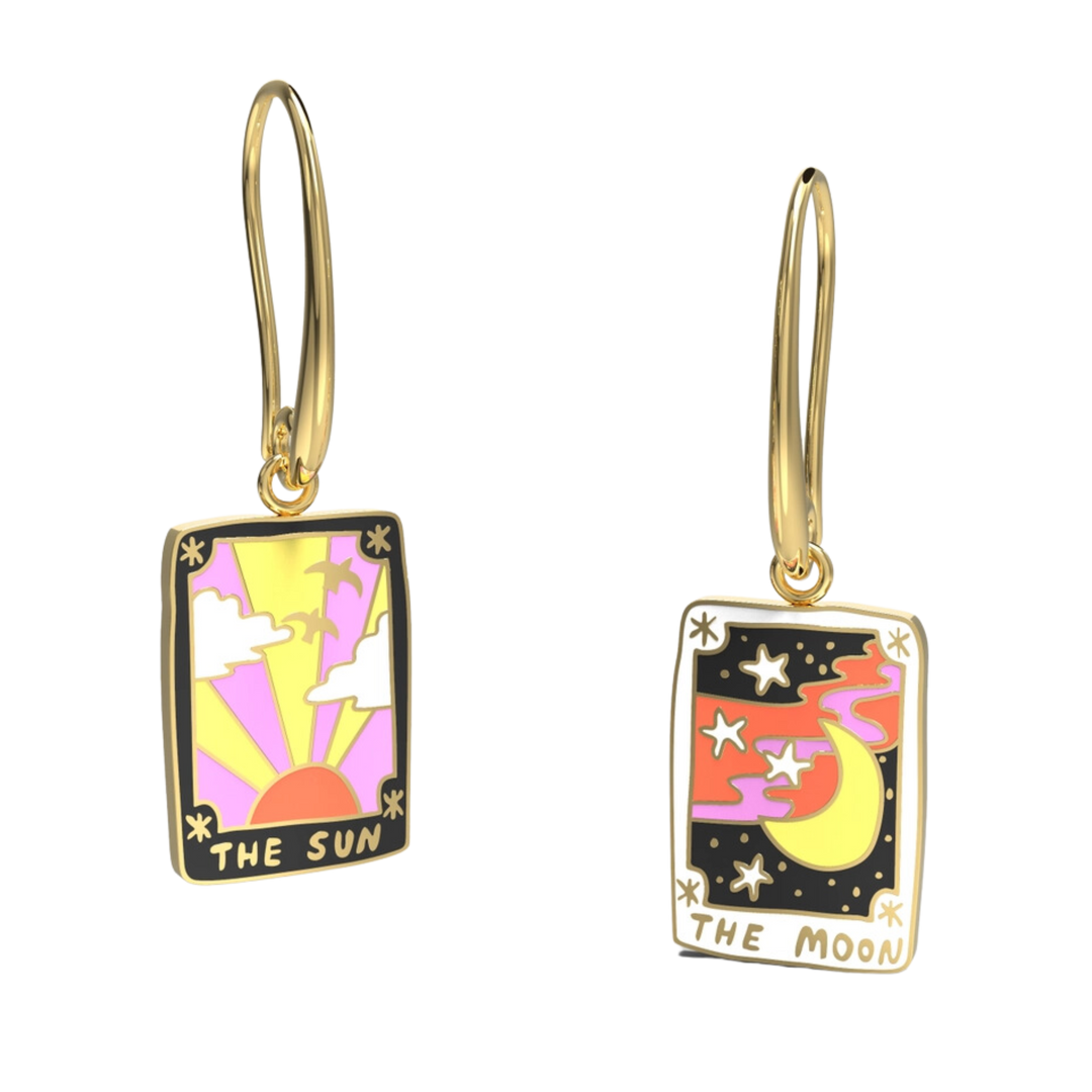 Sun & Moon Tarot Earrings