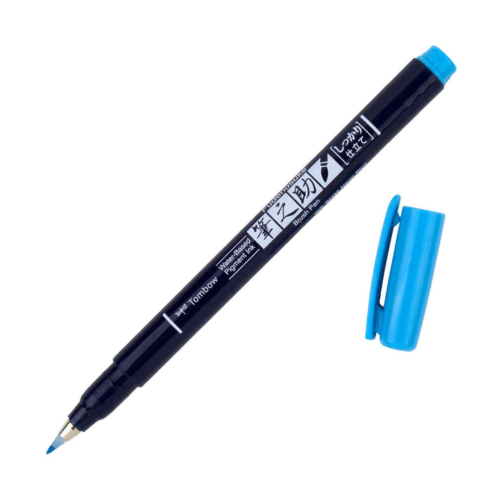 Fudenosuke Calligraphy Brush Pen - Neon Blue