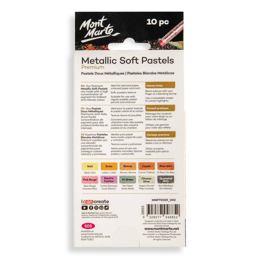 Metallic Soft Pastels Premium 10pc