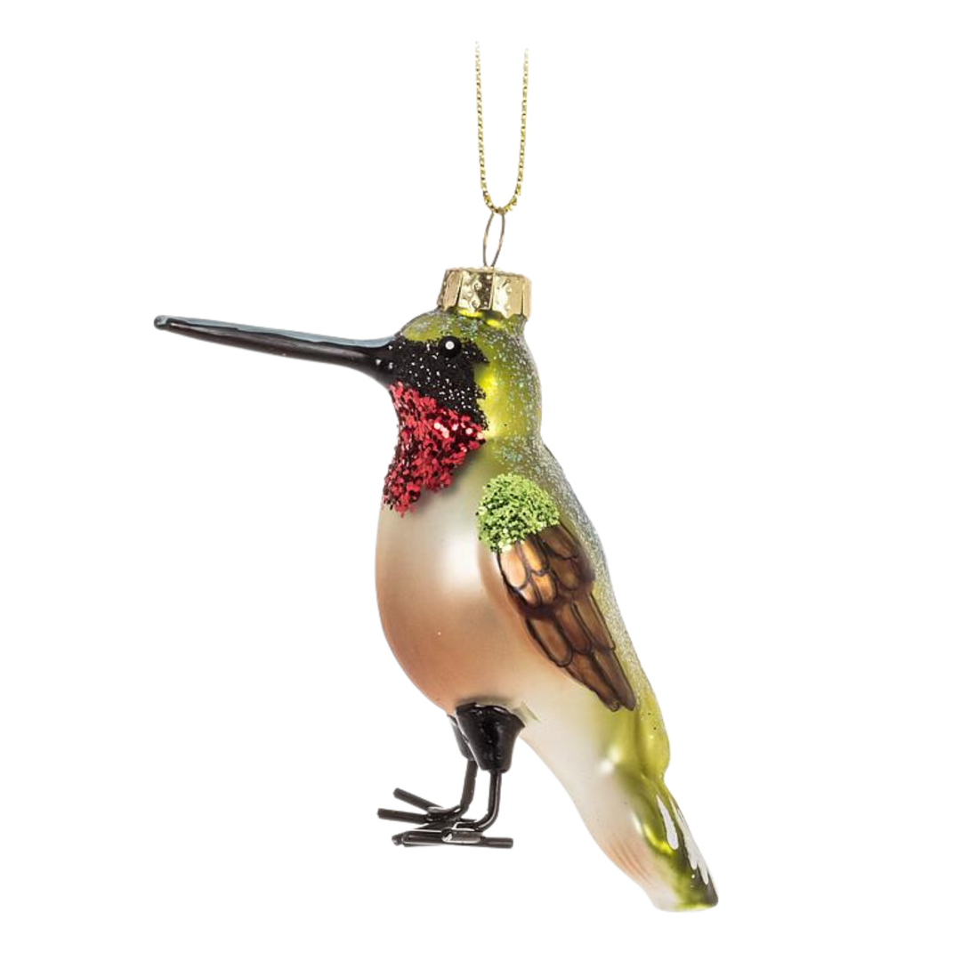 Ruby Throat Hummingbird Ornament