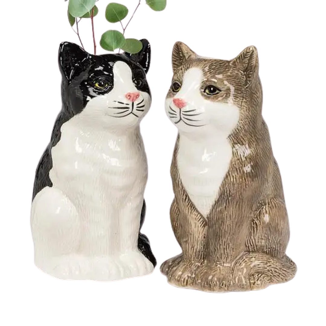 Cat Sitting Vase