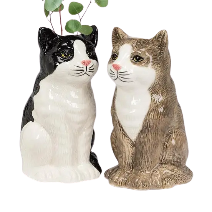Cat Sitting Vase
