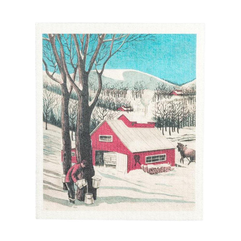 Maple Sugar Shack Dishcloth