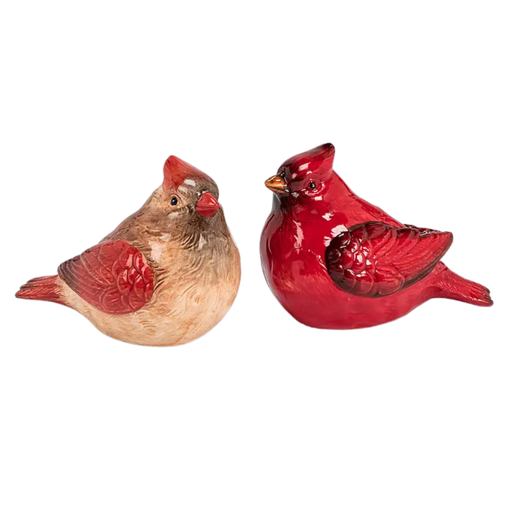 Cardinal Salt & Pepper Shakers