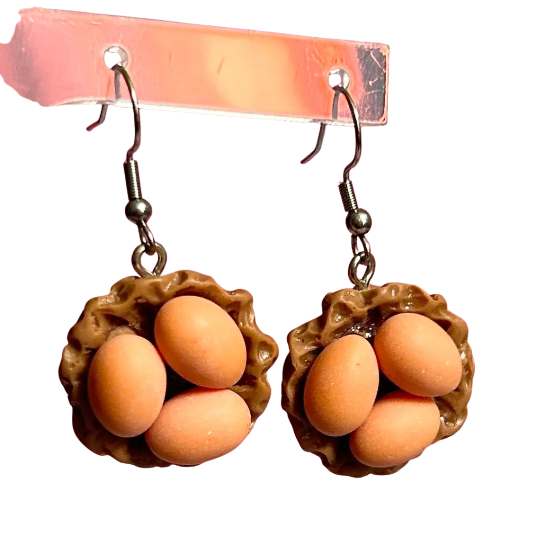 Egg Nest Earrings