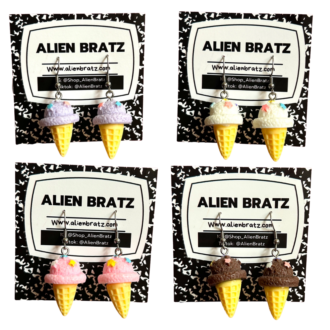 Ice Cream Cone Earrings
