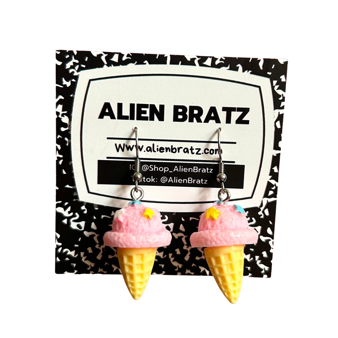 Ice Cream Cone Earrings