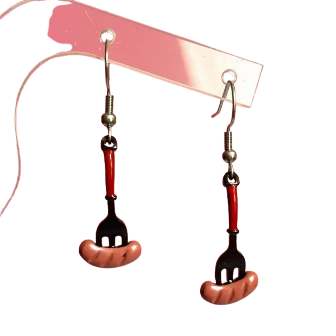 Sausage Earrings