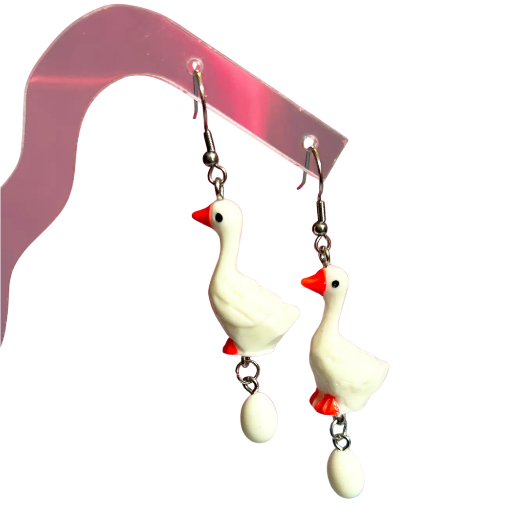 Goose Earrings