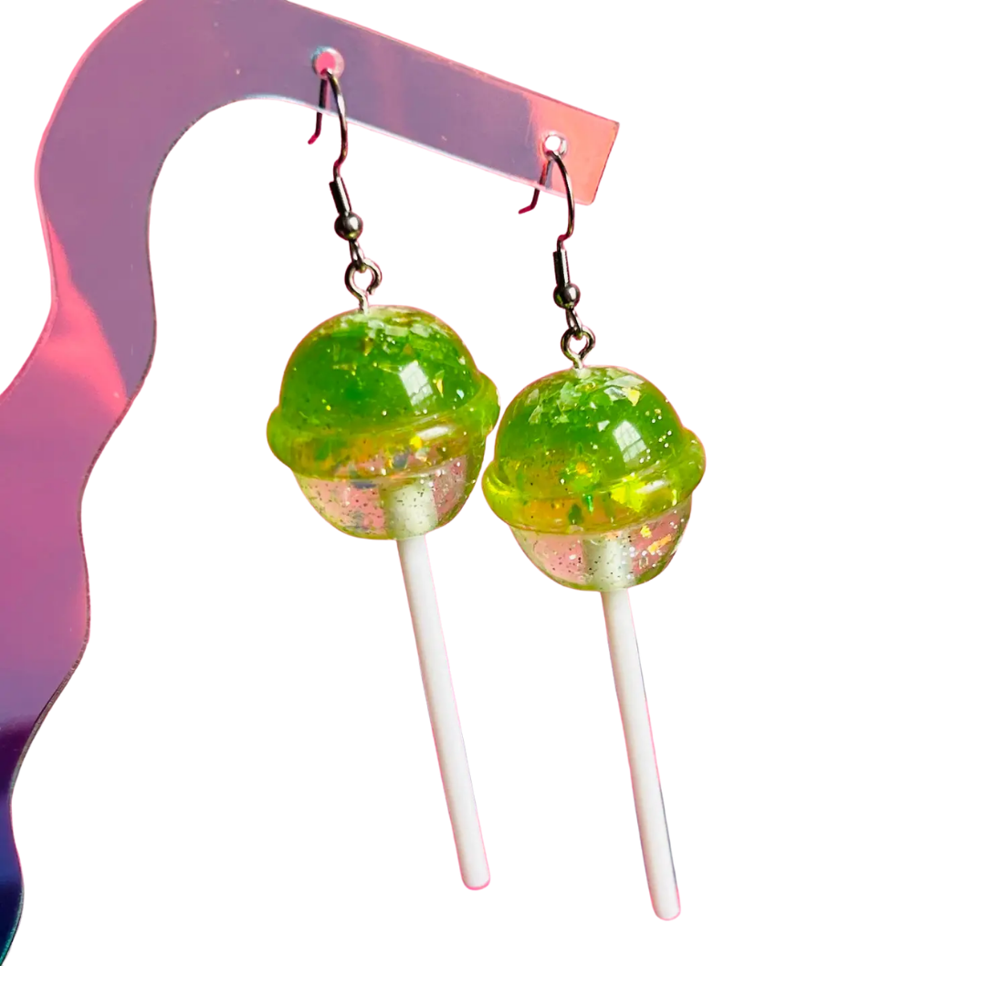 Round Lollipop Earrings
