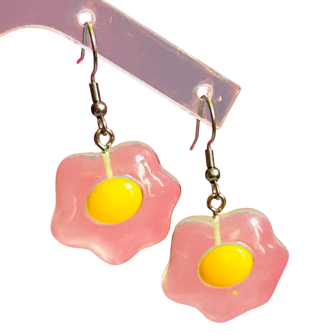 Clear Egg Earrings