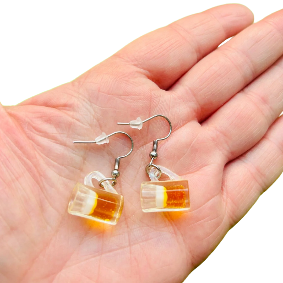 Beer Mug Earrings