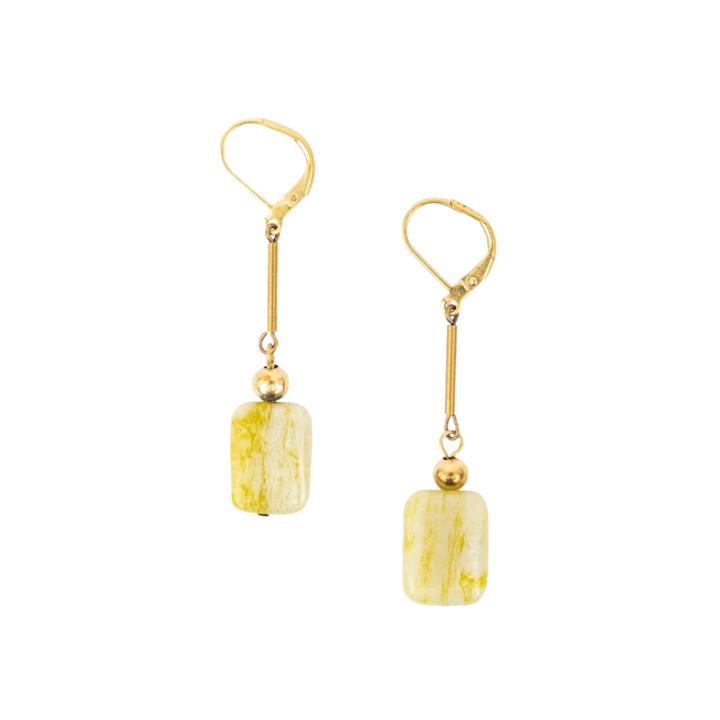Stone Drop Earrings