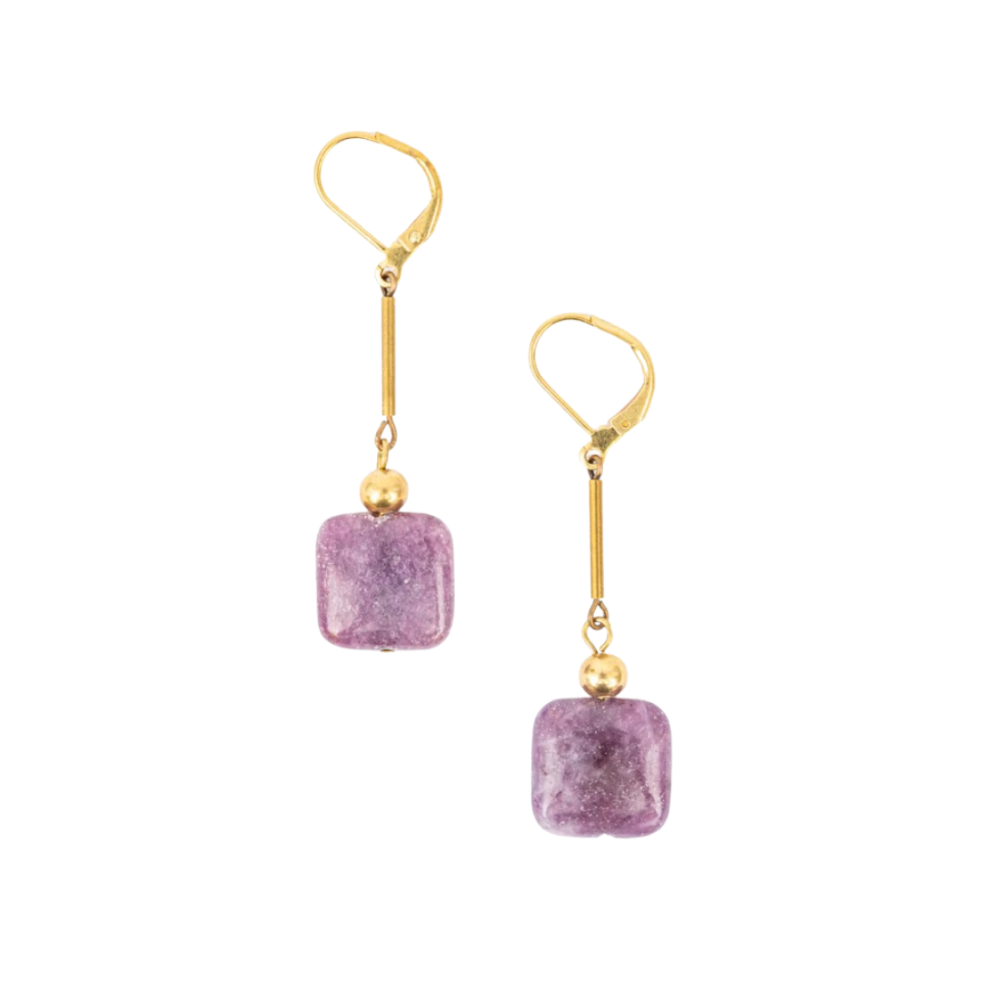 Stone Drop Earrings