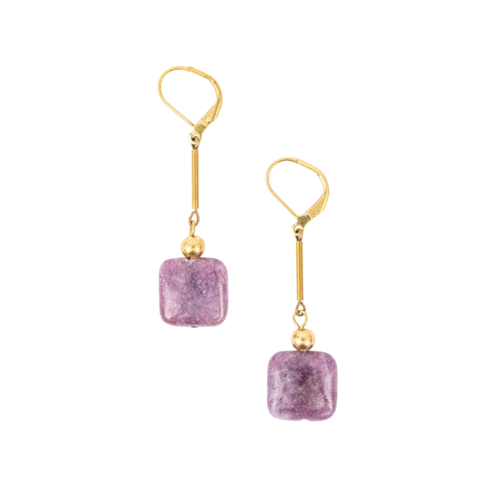 Stone Drop Earrings