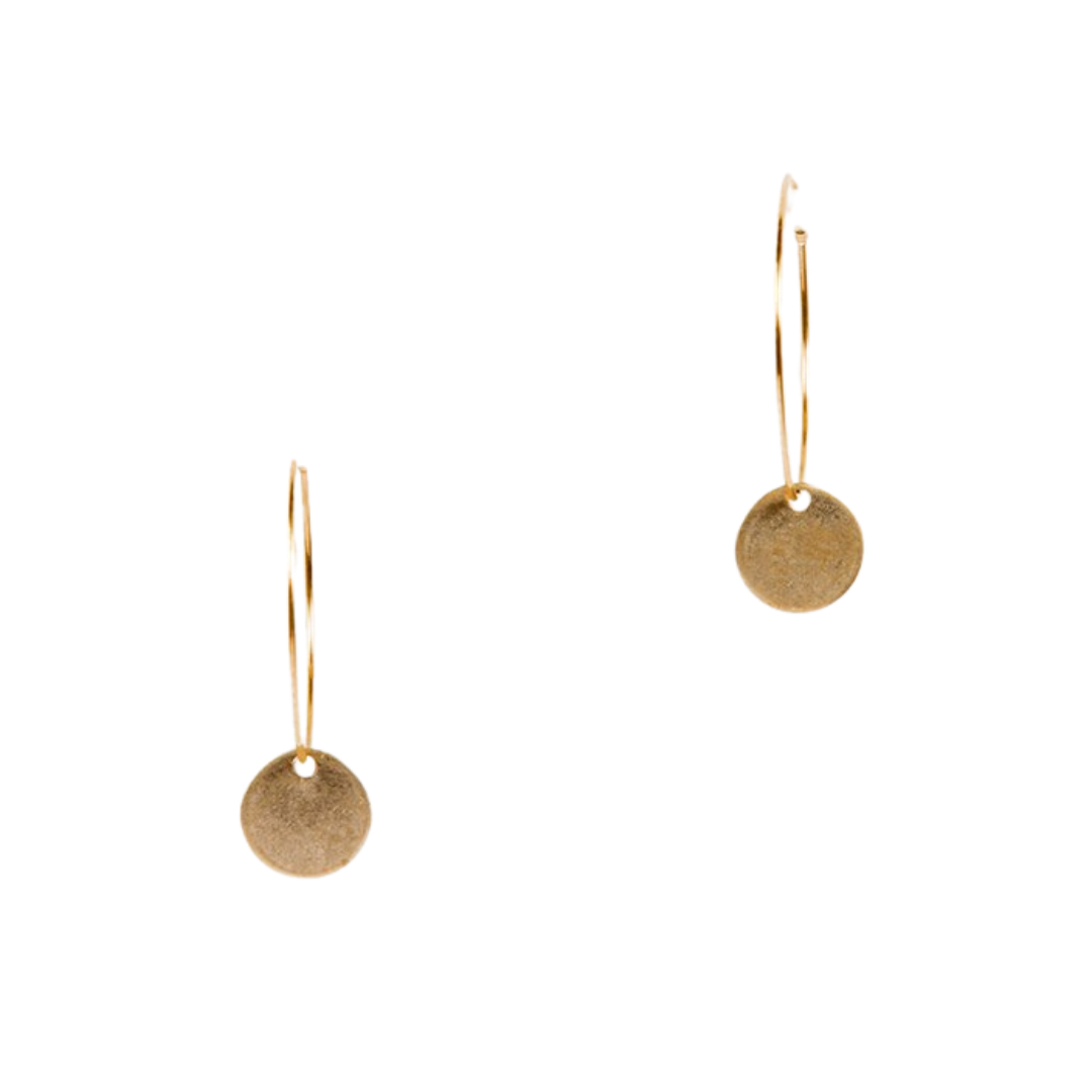 Hoop and Disc Earrings