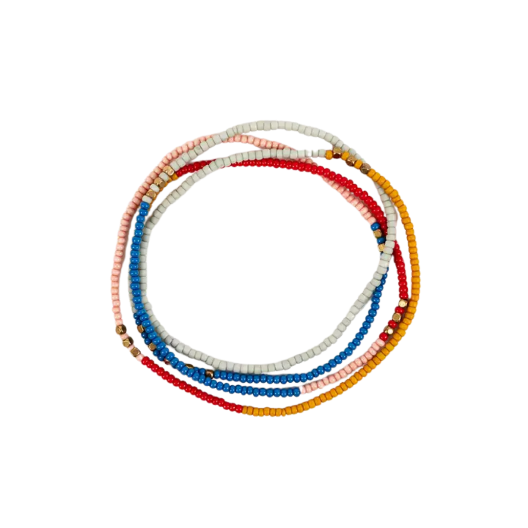 Beaded Stretch Necklace / Wrap Bracelet