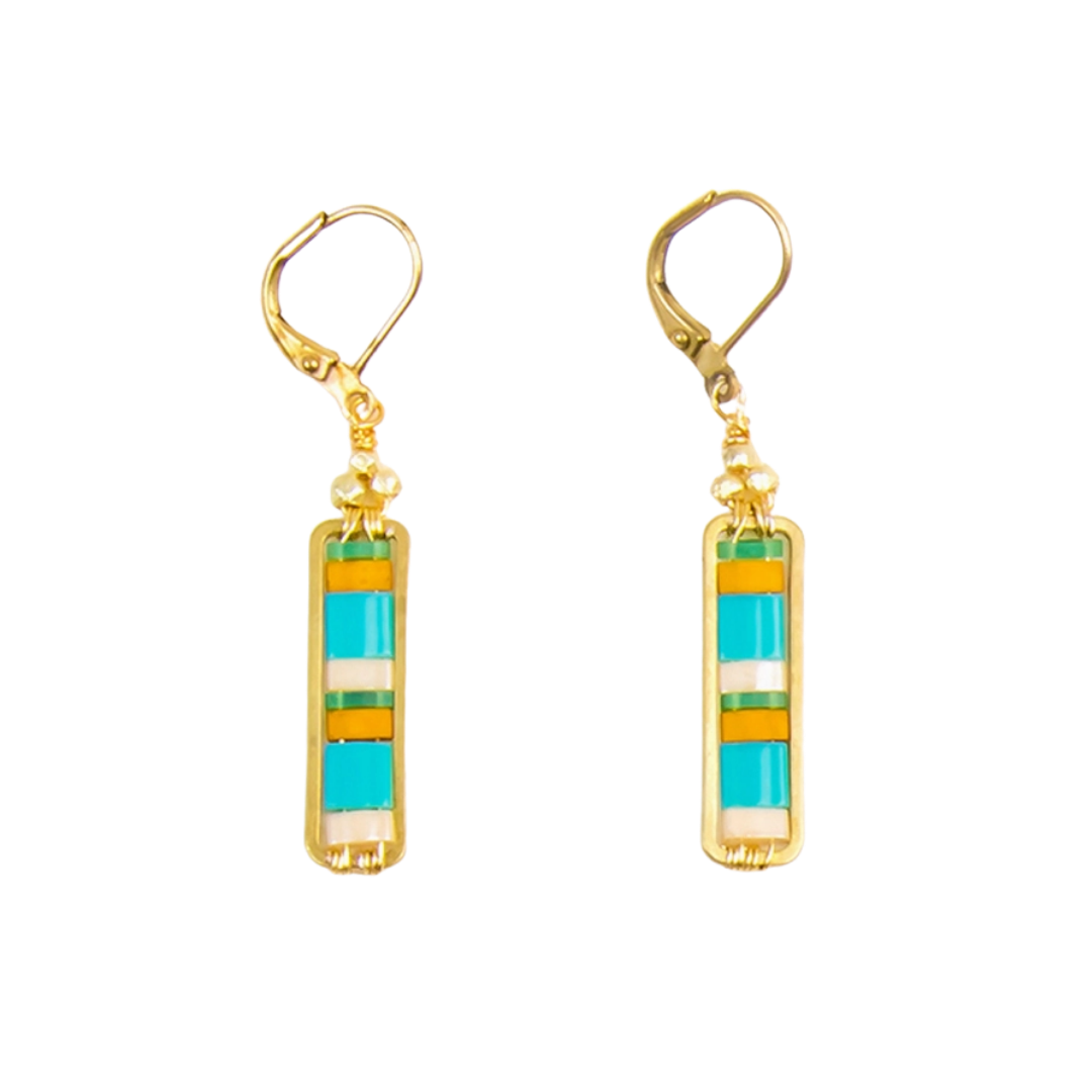 Miyuke Colorblock Dangle Earrings