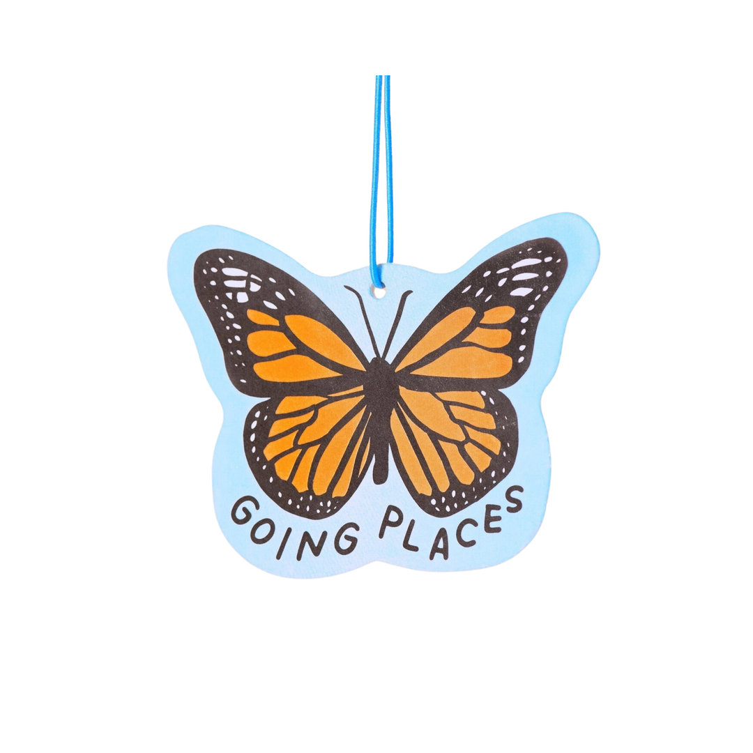 Going Places Butterfly Air Freshener - Grass Scent