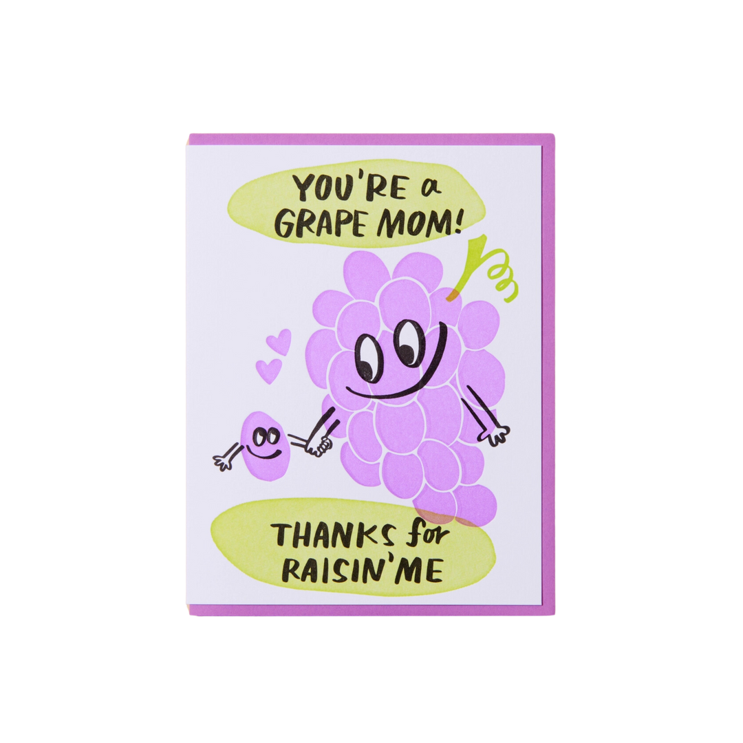 Grape Mom Mother's Day Card