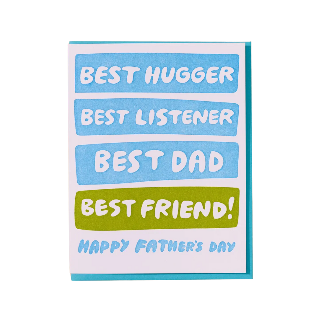 Best Hugger/Listener/Dad/Friend Card
