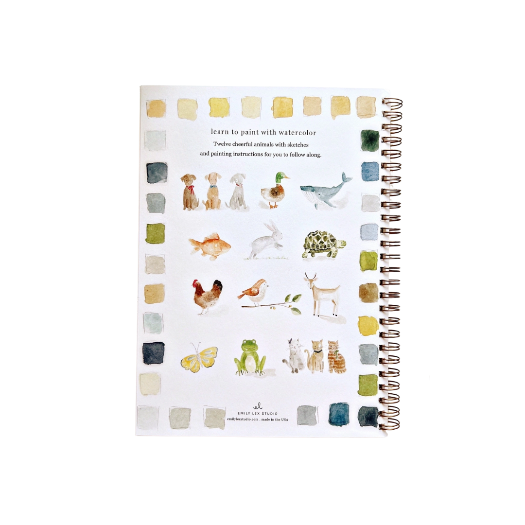 Animals Watercolor Workbook