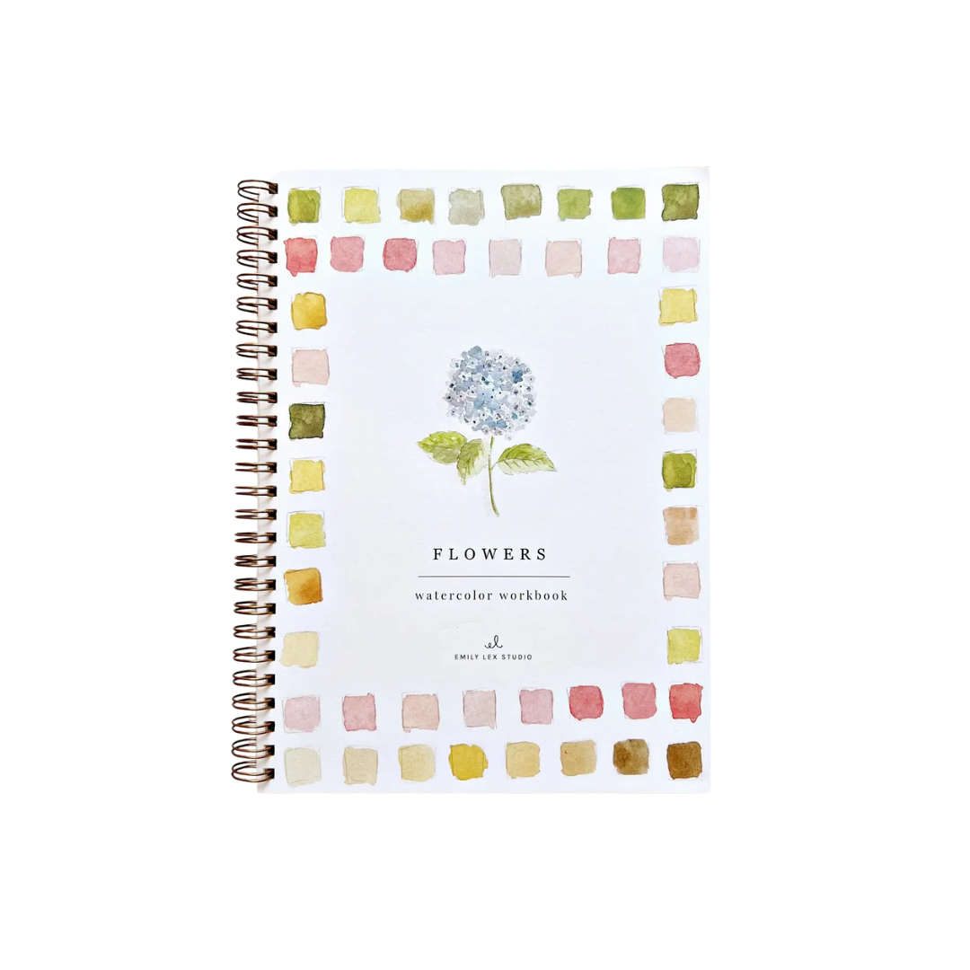 Flowers Watercolor Workbook