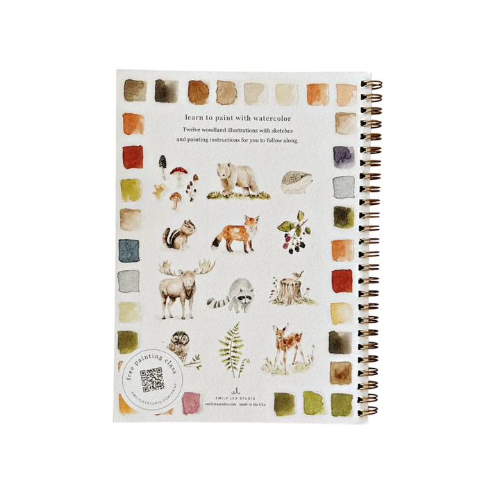 Woodland Watercolor Workbook