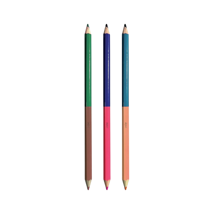 2 of A Kind: Double-Ended Colored Pencils (Set of 12/24 Colors)