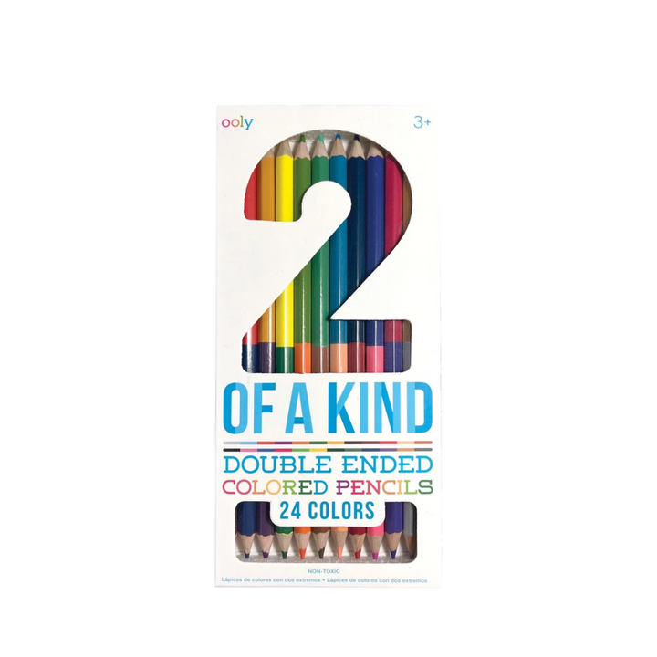 2 of A Kind: Double-Ended Colored Pencils (Set of 12/24 Colors)