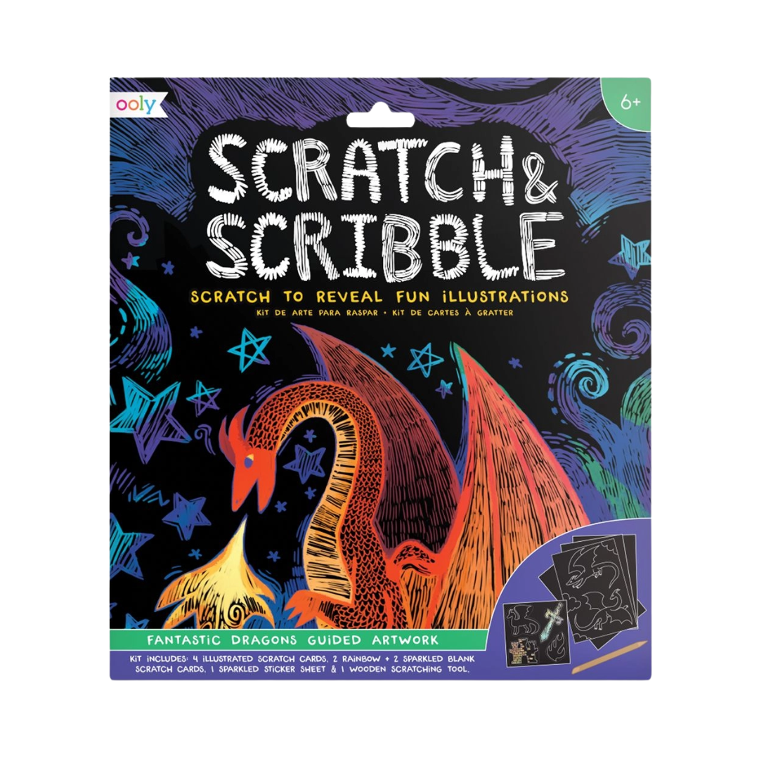 Scratch & Scribble: Fantastic Dragons (10 Pc Set)