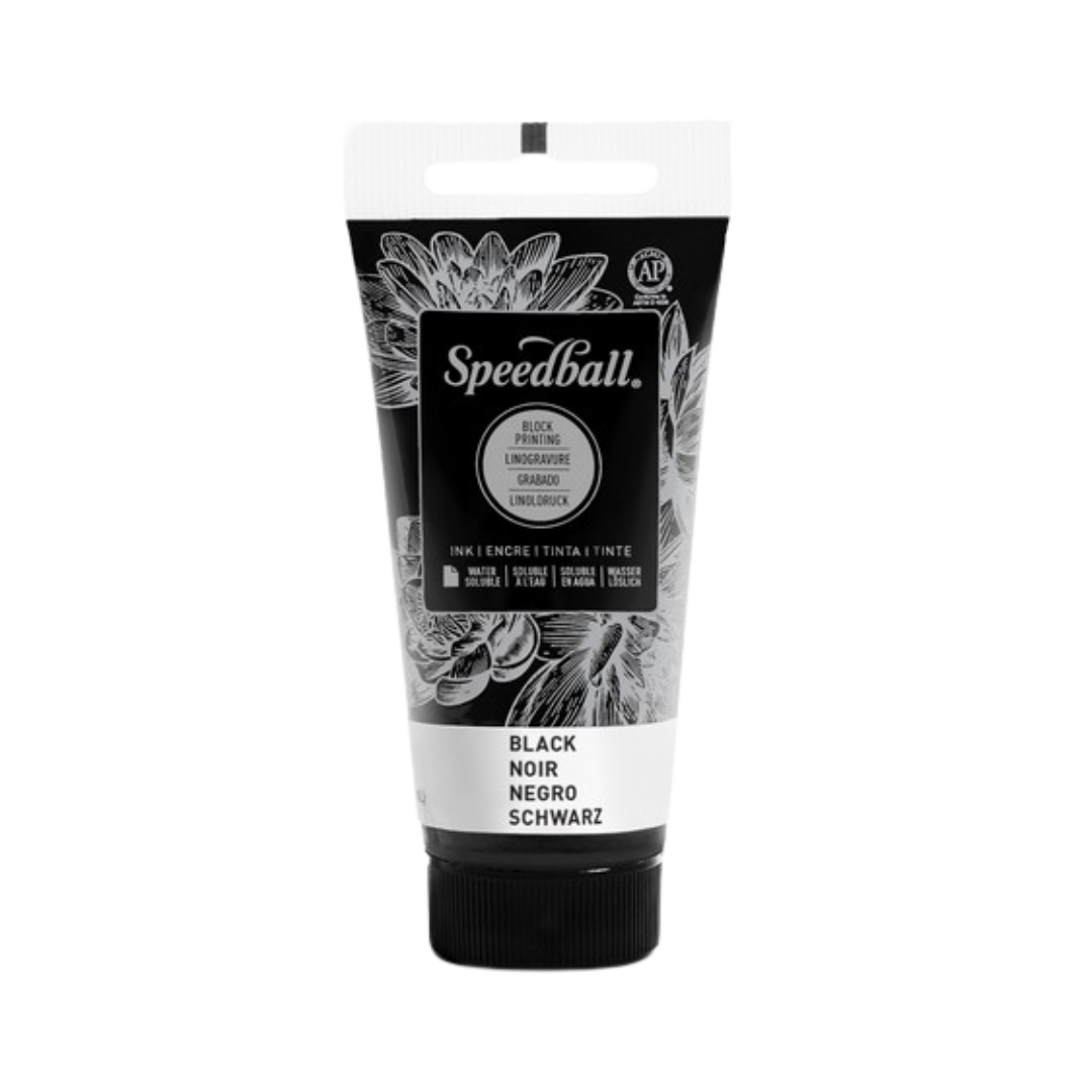 Water-Soluble Block Printing Ink 5oz - Black