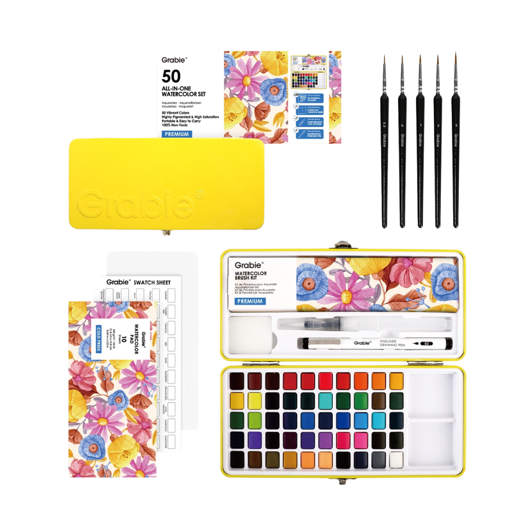 All-in-One Premium Watercolor Set of 50
