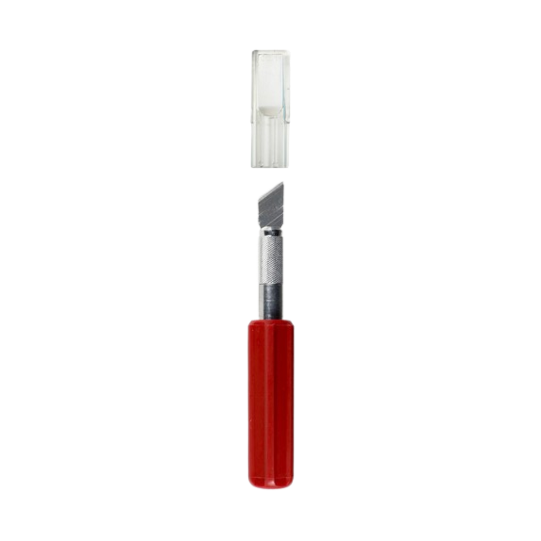 Excel Heavy Duty Plastic Red Handle Knife #K5 (Carded)