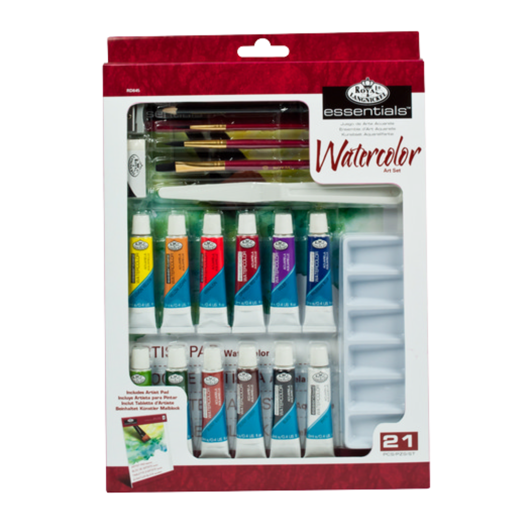 Royal Brush Essentials Watercolor Art Set - 21 Pc