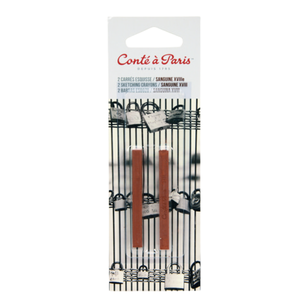 Conté Sketching Crayons - Sanguine XVII (2 Pack)