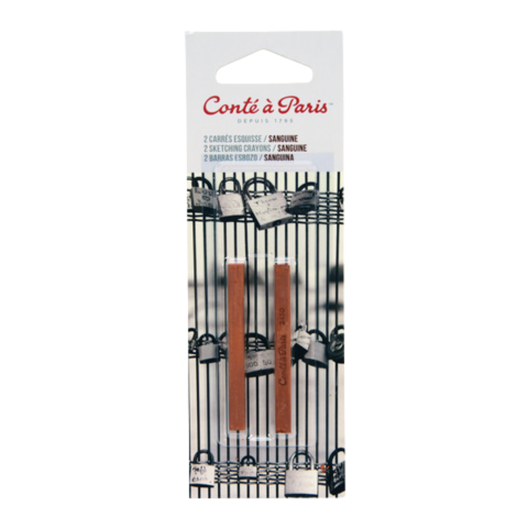 Conté Sketching Crayons - Sanguine Natural (2 Pack)