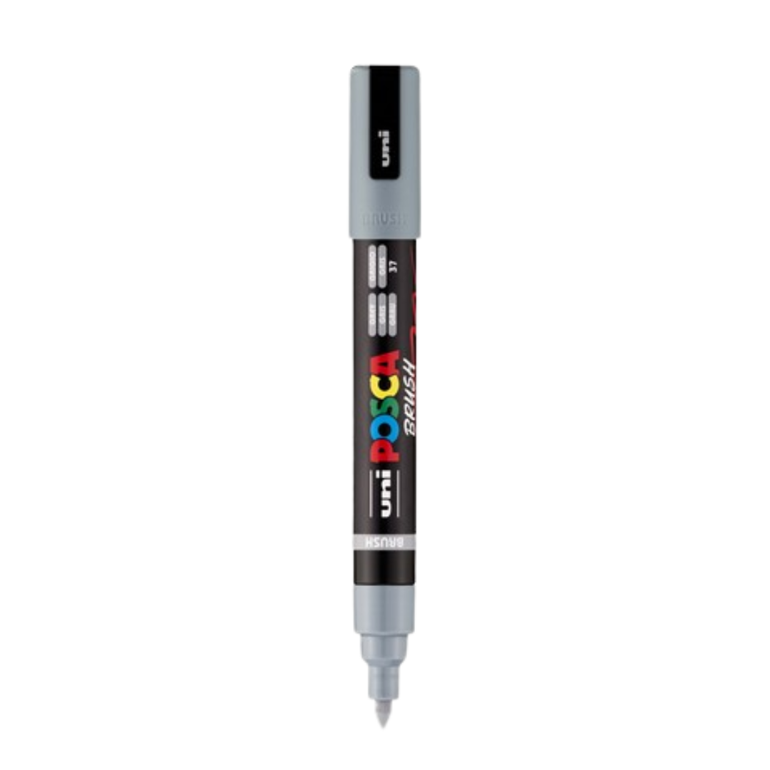 Posca PC-5BR Paint Marker Medium Bullet Tip - Grey