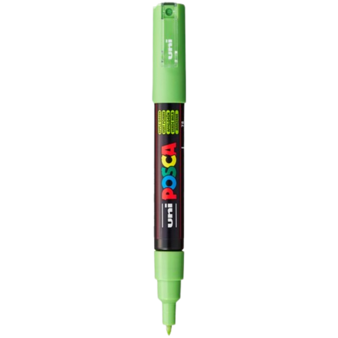 Posca PC-1M Acrylic Paint Marker – Extra-Fine Bullet Tip Apple Green