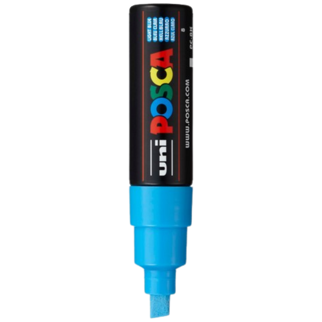 Posca PC-8K Paint Marker Broad Chisel Tip - Light Blue