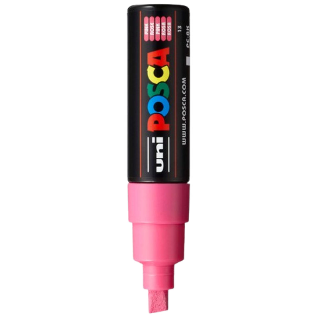 Posca PC-8K Paint Marker Broad Chisel Tip - Pink