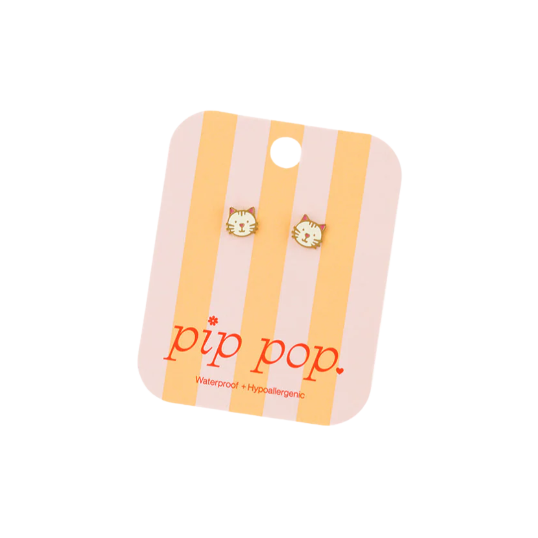Cat Stud Earrings