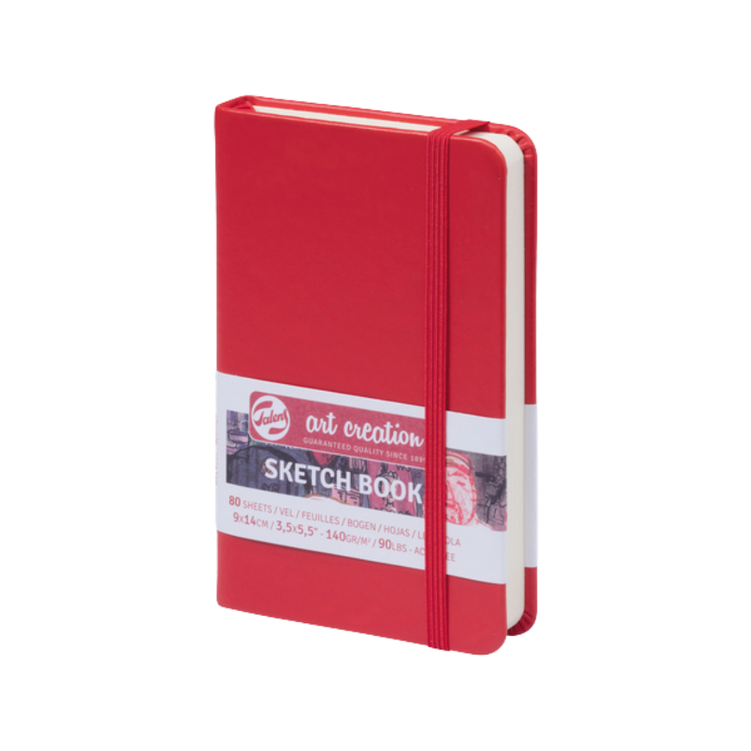 Talens Art Creation Sketchbook — Red, 3.54 × 5.51 in