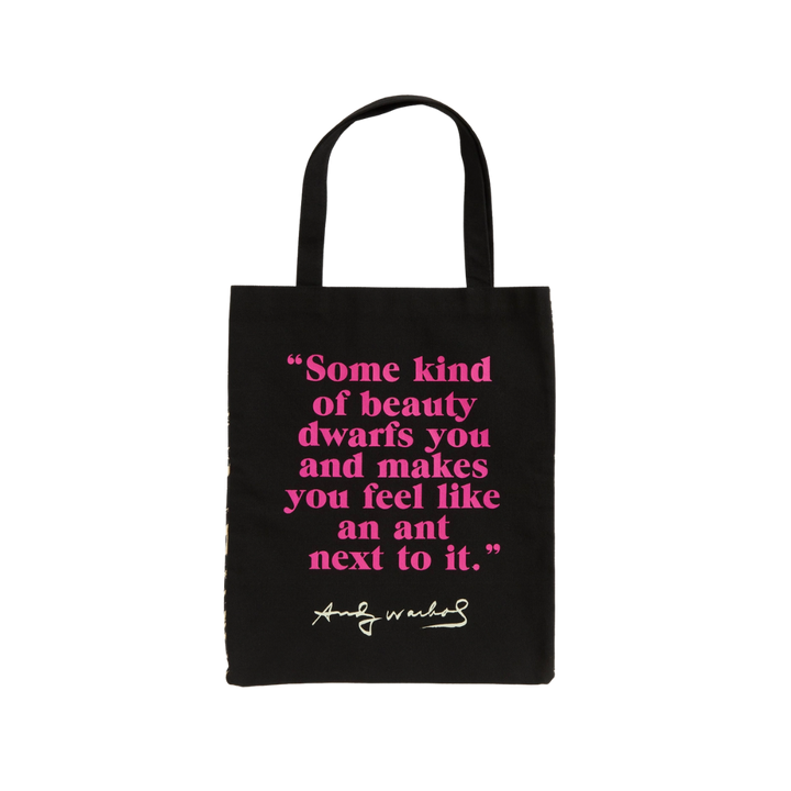 Warhol Flowers Canvas Tote Bag — Pink