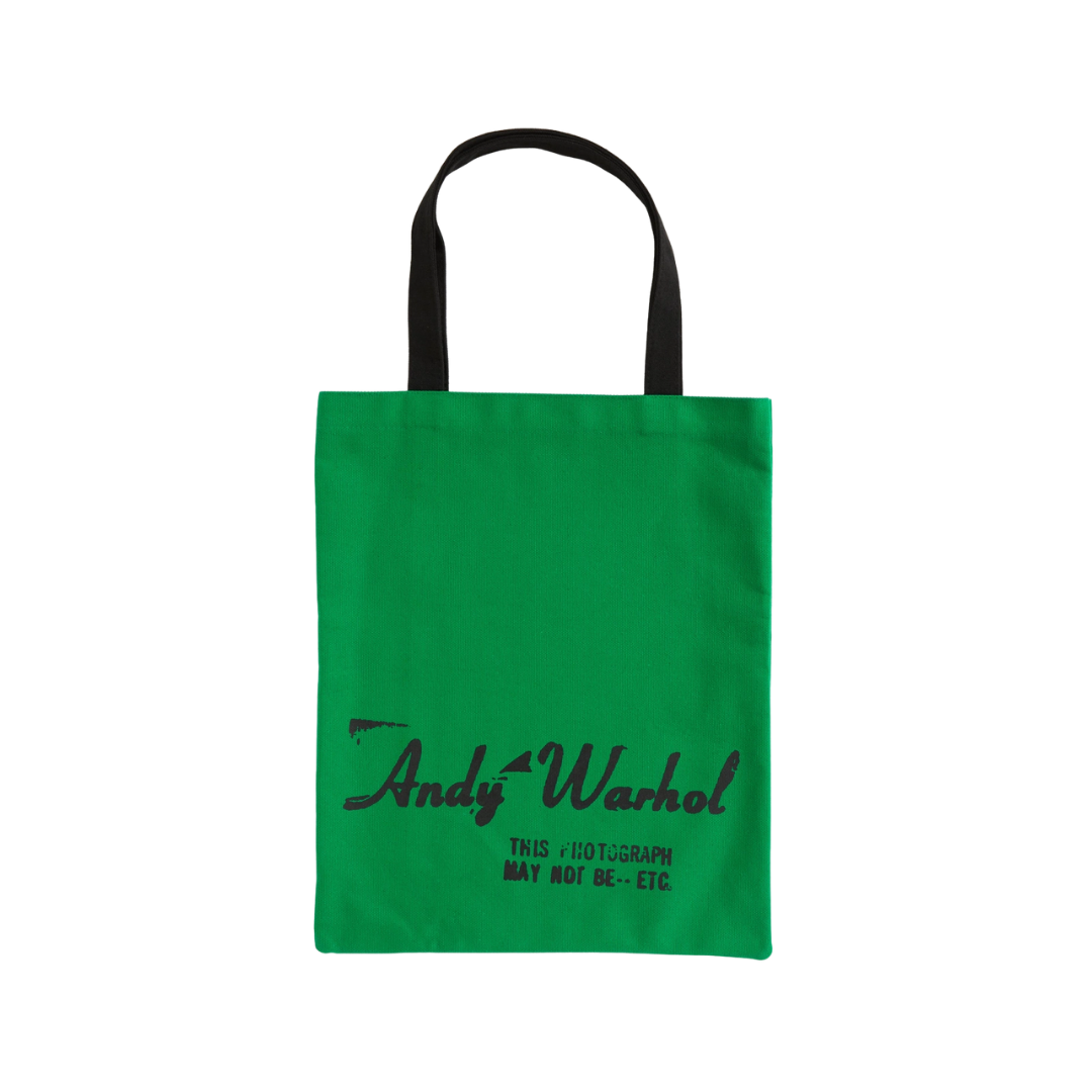 Warhol Soup Can Canvas Tote Bag — Green