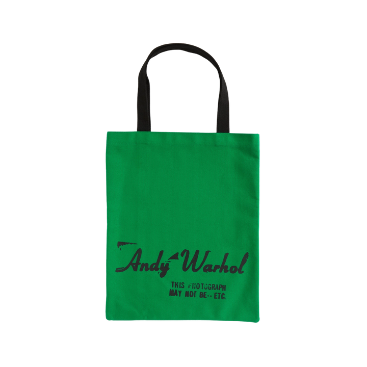 Warhol Soup Can Canvas Tote Bag — Green