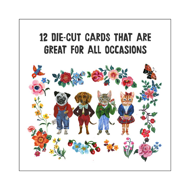 Fancy Fauna — 12 Notecards and Envelopes