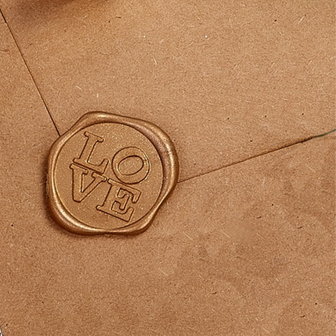 Brass Wax Seal Dies — 6 Popular Symbols (No Handle)