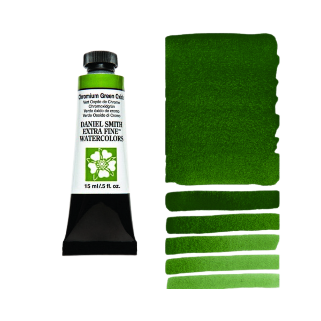 Daniel Smith Extra Fine Watercolor — Chromium Green Oxide (15 ml)